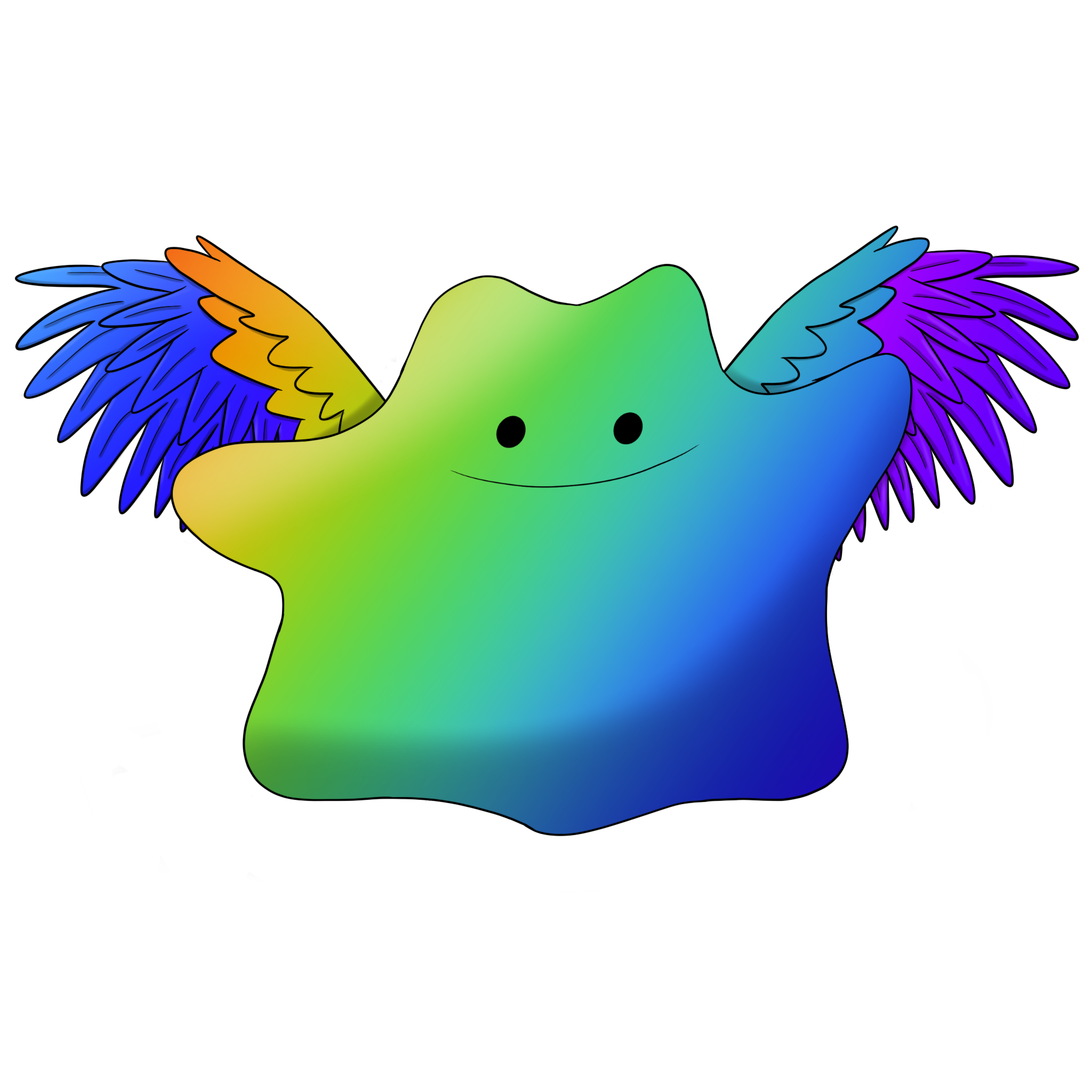 Rainbow Ditto Mascot